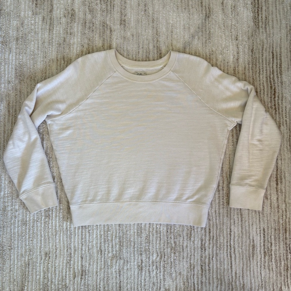 J. Crew Crewneck Pullover in Vintage Cotton Terry